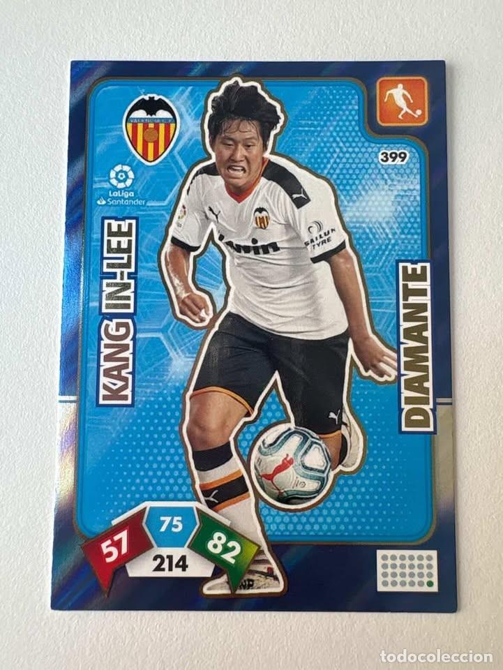 Cromos de f&uacute;tbol: Carta Kang In-Lee Valencia Diamante 399 Adrenalyn 2019-20