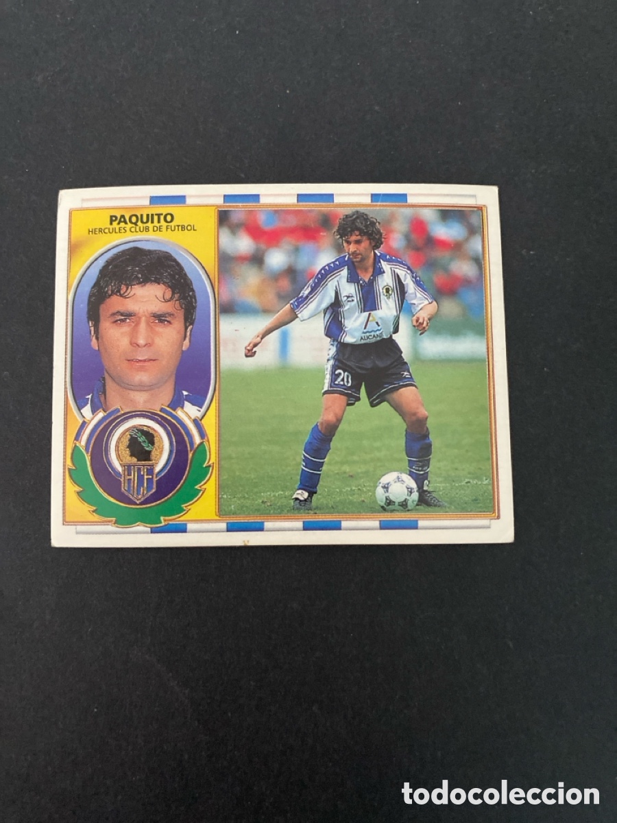 Cromos de f&uacute;tbol: Cromo liga 96/97 H&eacute;rcules CF nunca pegado
