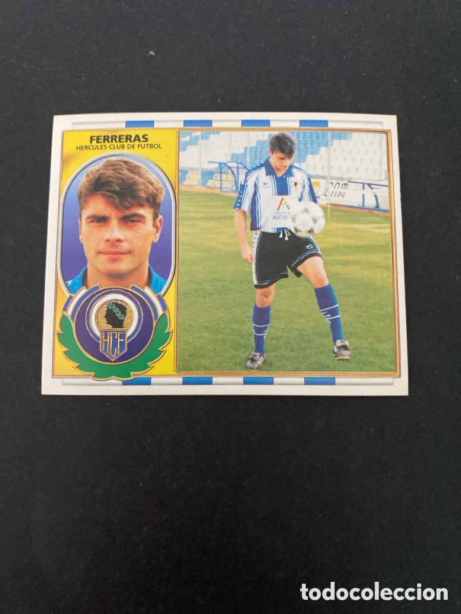 Cromos de f&uacute;tbol: Cromo liga 96/97 H&eacute;rcules CF nunca pegado