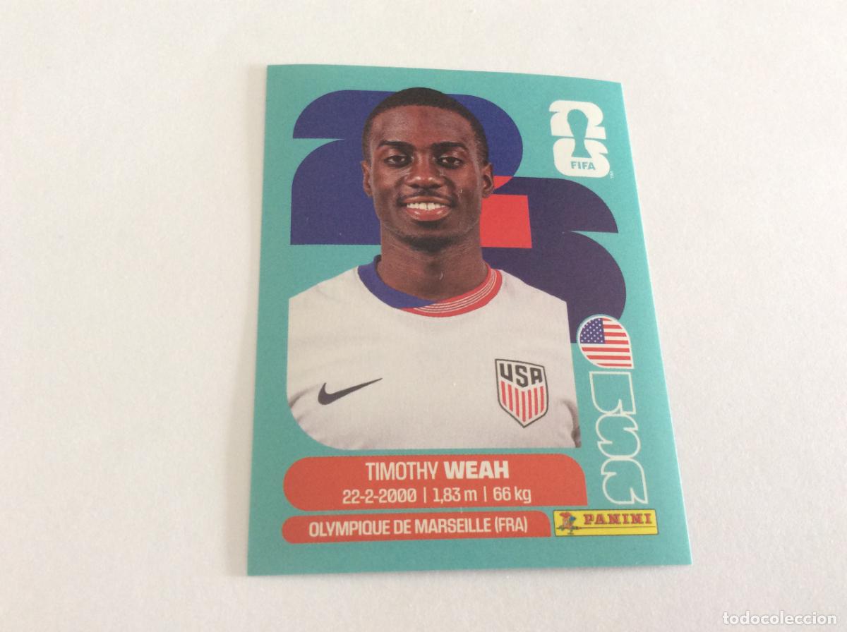 Cromos de f&uacute;tbol: USA12 USA12 Timothy Weah Cromo FIFA World Cup 2026 26 Panini Mundial
