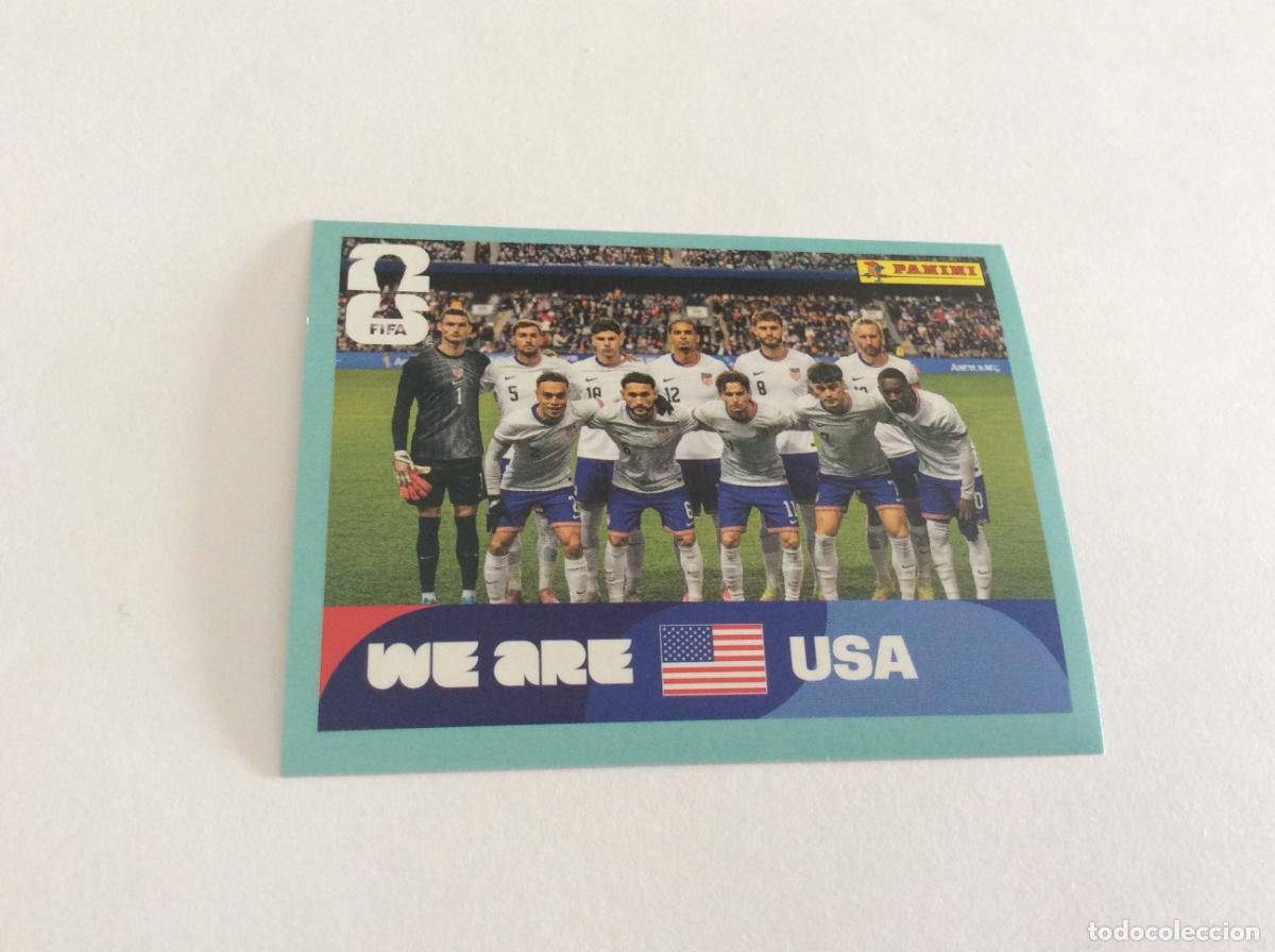 Cromos de f&uacute;tbol: USA13 USA 13 Equipo USA Cromo FIFA World Cup 2026 26 Panini Mundial