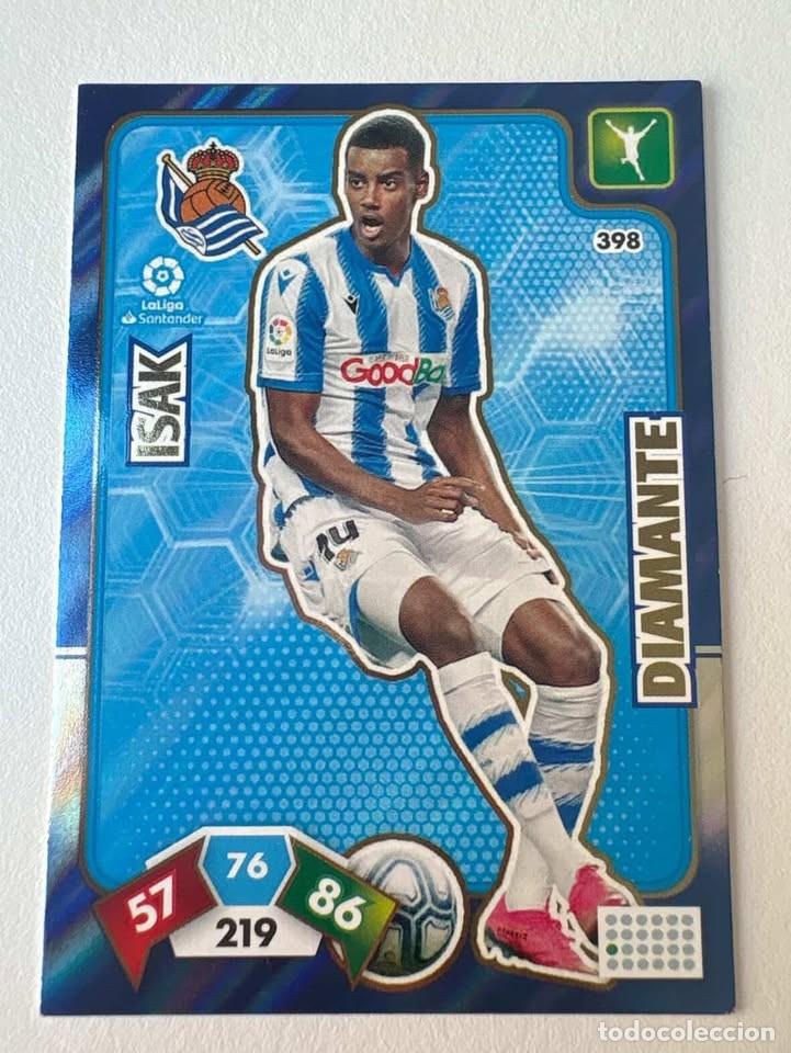 Cromos de f&uacute;tbol: Carta Isak Real Sociedad Diamante 398 Adrenalyn 2019-20
