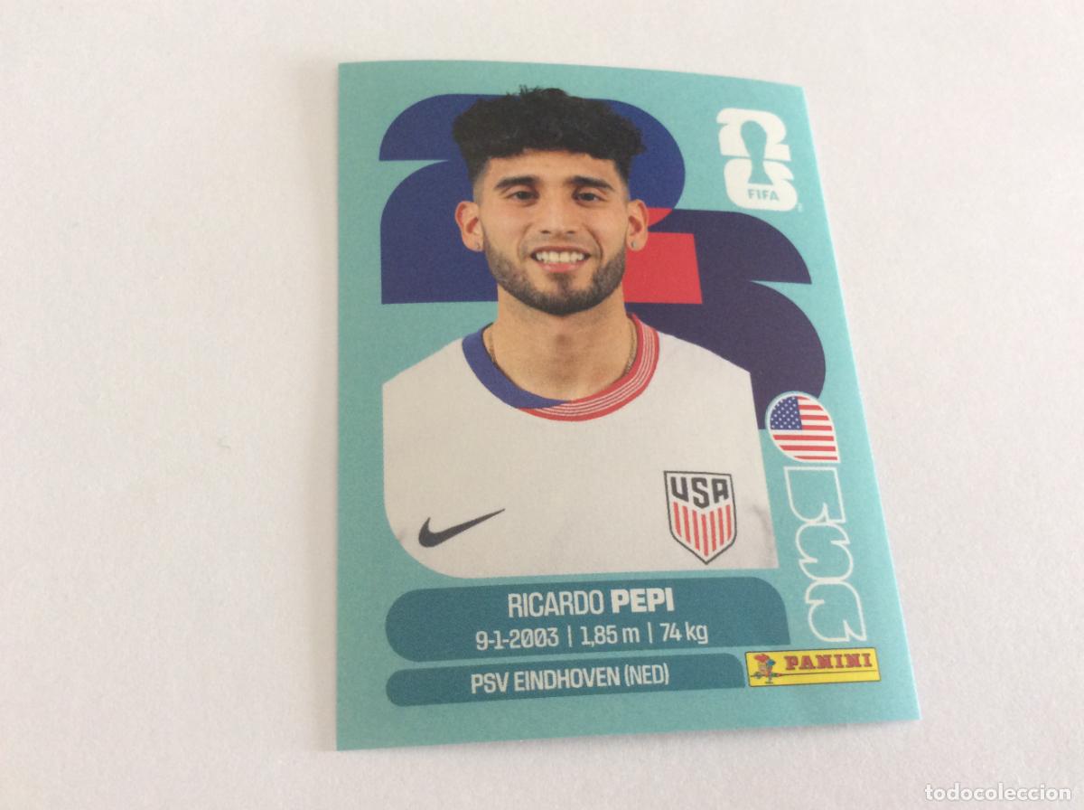 Cromos de f&uacute;tbol: USA18 USA 18 Ricardo Pepi Sticker Cromo FIFA World Cup 2026 26 Panini Mundial