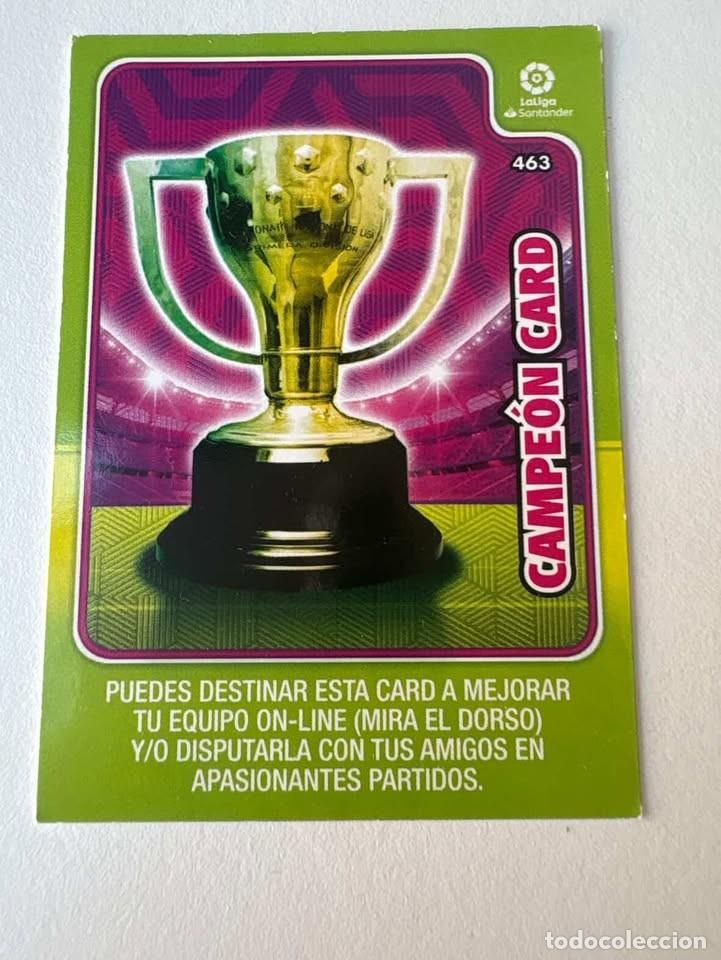 Cromos de f&uacute;tbol: Carta Campe&oacute;n Card 463 Adrenalyn 2019-20