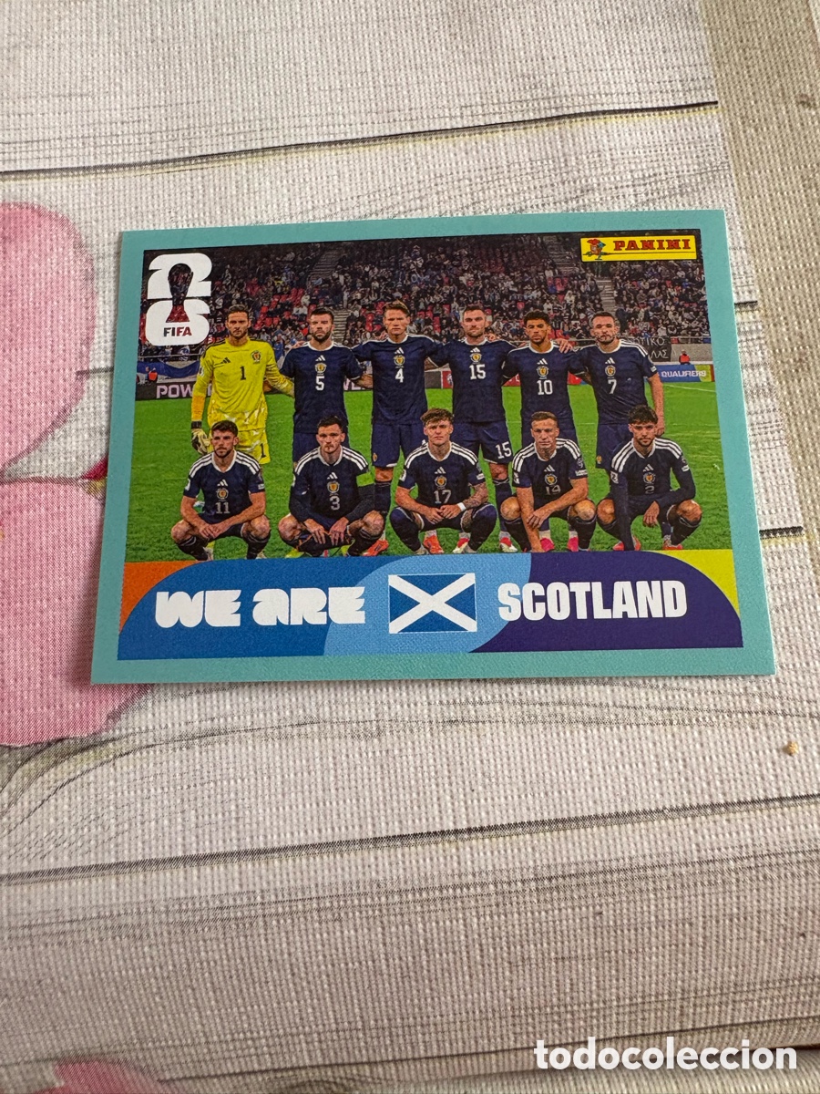 Cromos de f&uacute;tbol: SCO 13 SELECCION EQUIPO ESCOCIA CROMOS STICKER MUNDIAL 26 2026 FIFA WORLD CUP PANINI
