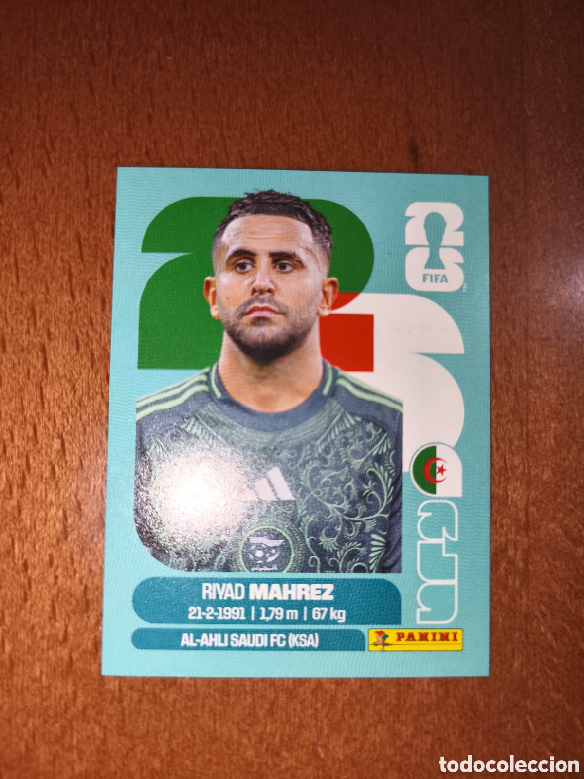 Cromos de f&uacute;tbol: ALG15 Riyad Mahrez ALG 15 Fifa World Cup 2026 Argelia