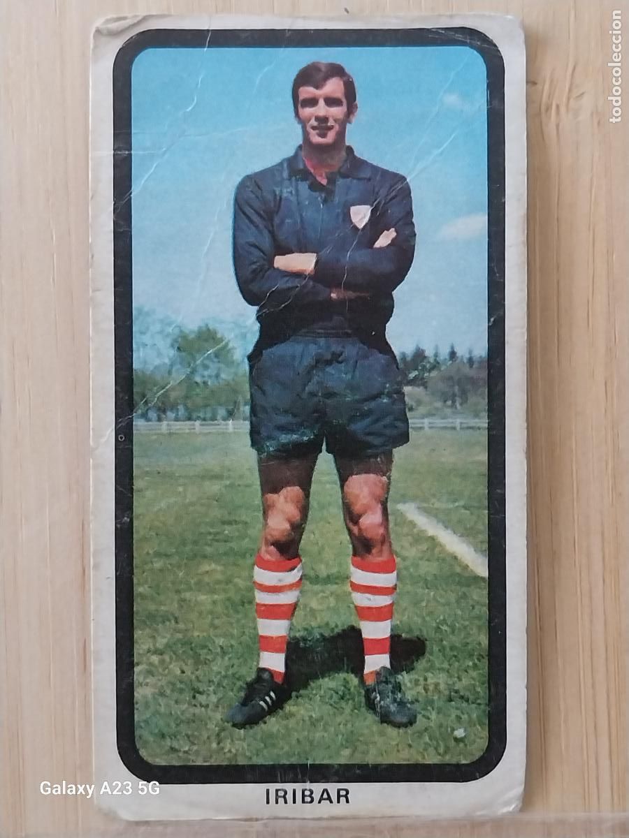 Cromos de f&uacute;tbol: IRIBAR PORTERO FRIGO 1974 1975 74 75 *ATH BILBAO ED RUIZ ROMERO SIN PEGAR NUNCA PROMOCION HELADOS