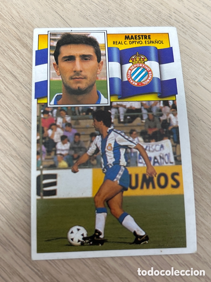 Cromos de f&uacute;tbol: MAESTRE ESPANYOL LIGA ESTE 1990 1991 90 91 NUNCA PEGADO SIN PEGAR