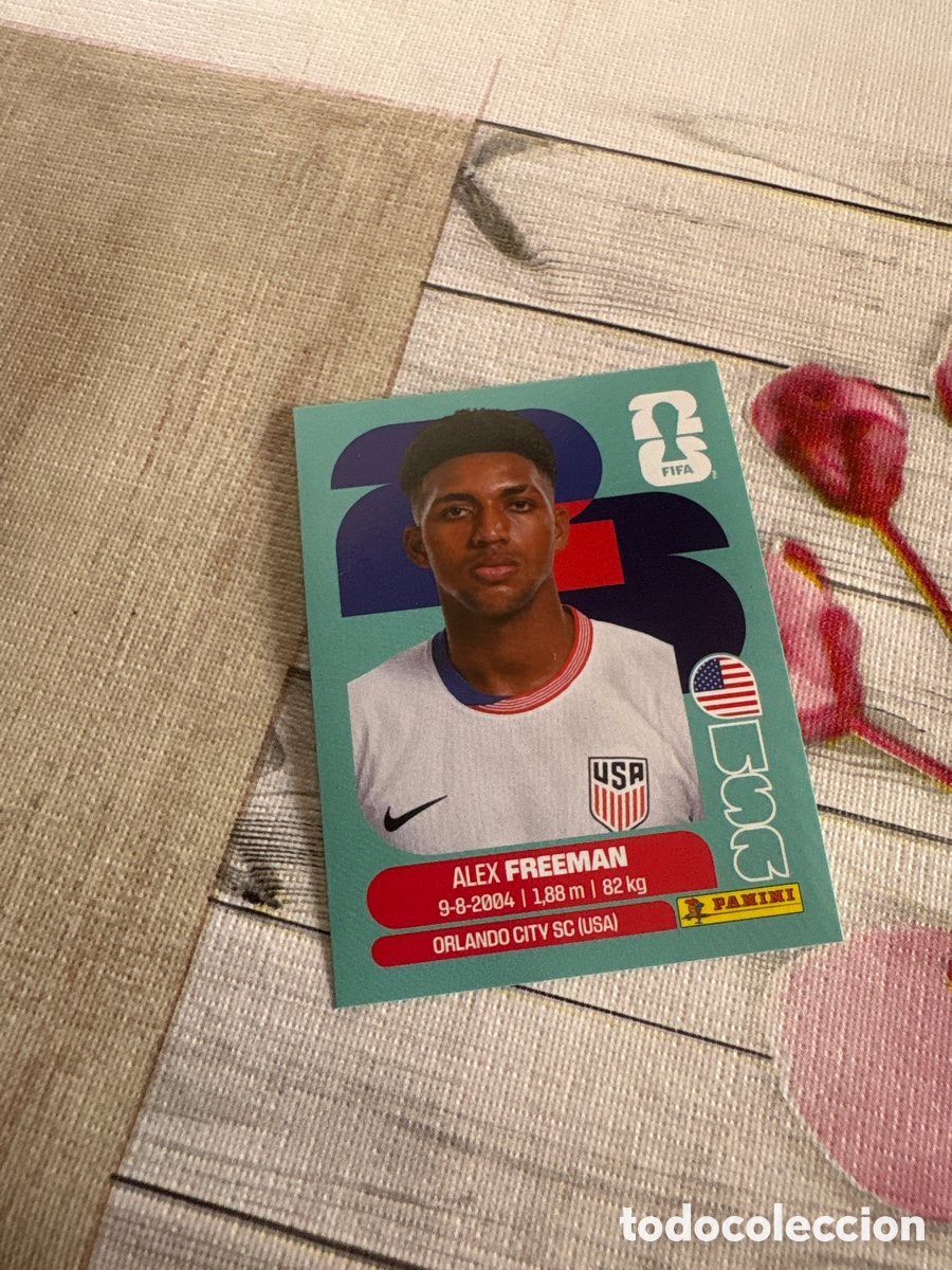 Cromos de f&uacute;tbol: Figurina Panini 2026 Cromo World Cup Usa Mundial 2026 Alex Freeman USA n USA 6