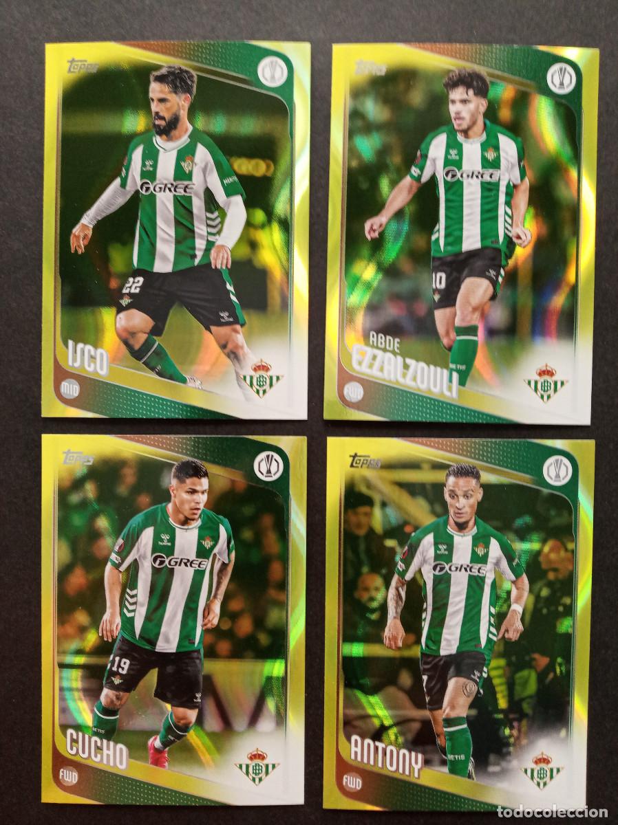 Cromos de Futebol: LOTE 4 CROMOS PARALELA AMARILLA ANTONY ISCO CUCHO ABDE REAL BETIS ⚽ TOPPS &reg; FLAGSHIP 2025 2026 25 26