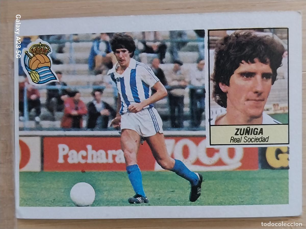 Cromos de f&uacute;tbol: ZU&Ntilde;IGA REAL SOCIEDAD UF FICHAJE 8 LIGA ESTE 1984 84 85 CROMO SIN PEGAR NUNCA
