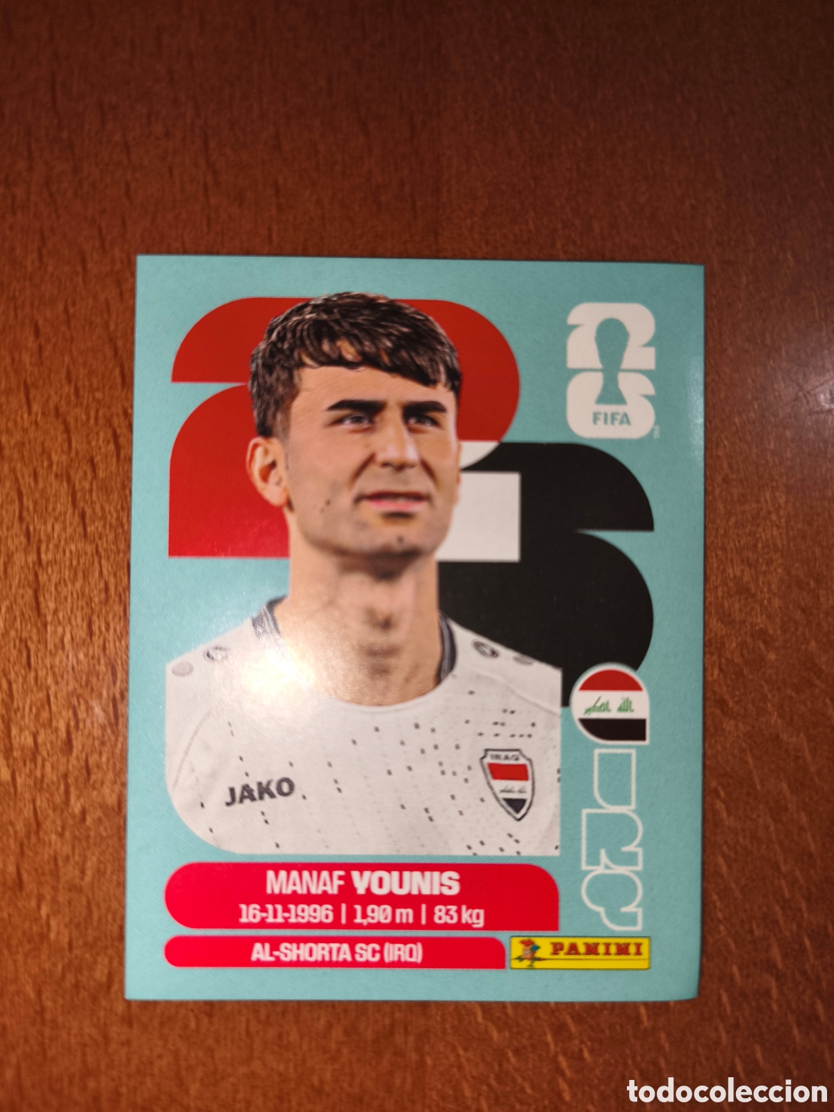 Cromos de f&uacute;tbol: IRQ8 Manaf Younis IRQ 8 Fifa World Cup 2026 Irak