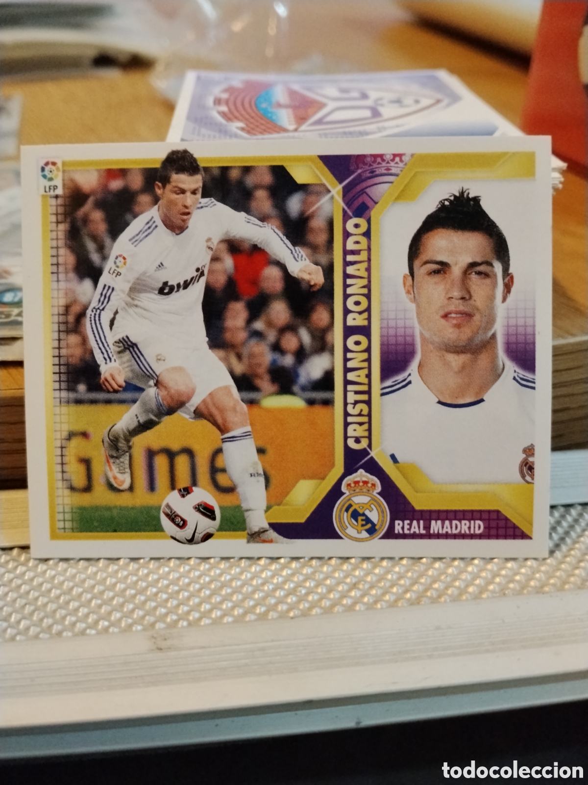 Cromos de f&uacute;tbol: Cristiano Ronaldo 07-08 colecciones este