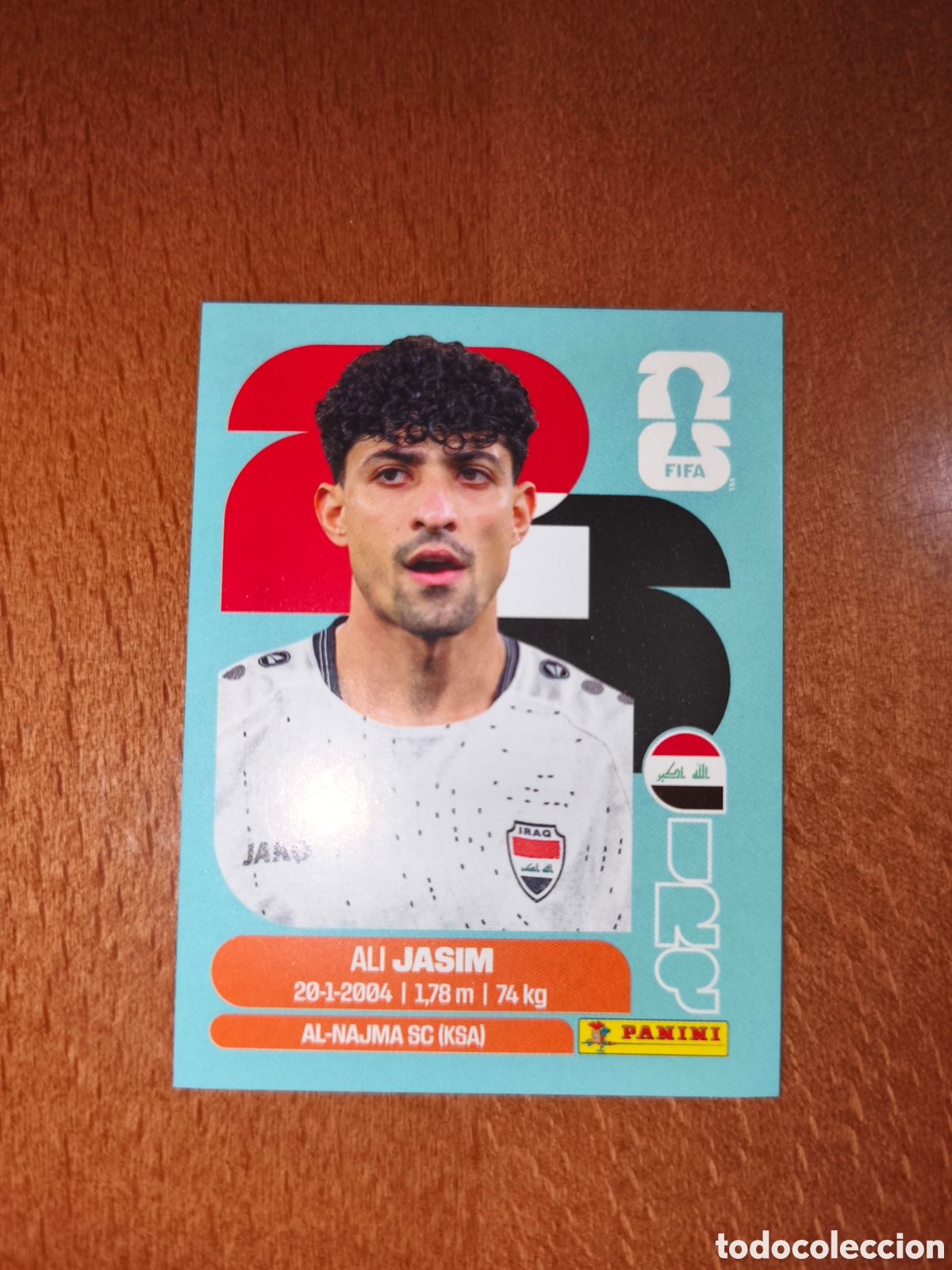 Cromos de f&uacute;tbol: IRQ12 Ali Jasim IRQ 12 Fifa World Cup 2026 Irak