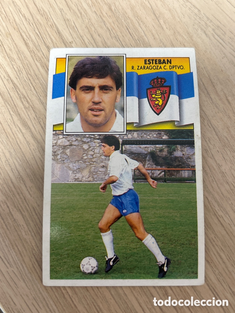 Cromos de f&uacute;tbol: ESTEBAN ZARAGOZA FICHAJE 11 VERSION LIGA ESTE 1990 1991 90 91 NUNCA PEGADO SIN PEGAR