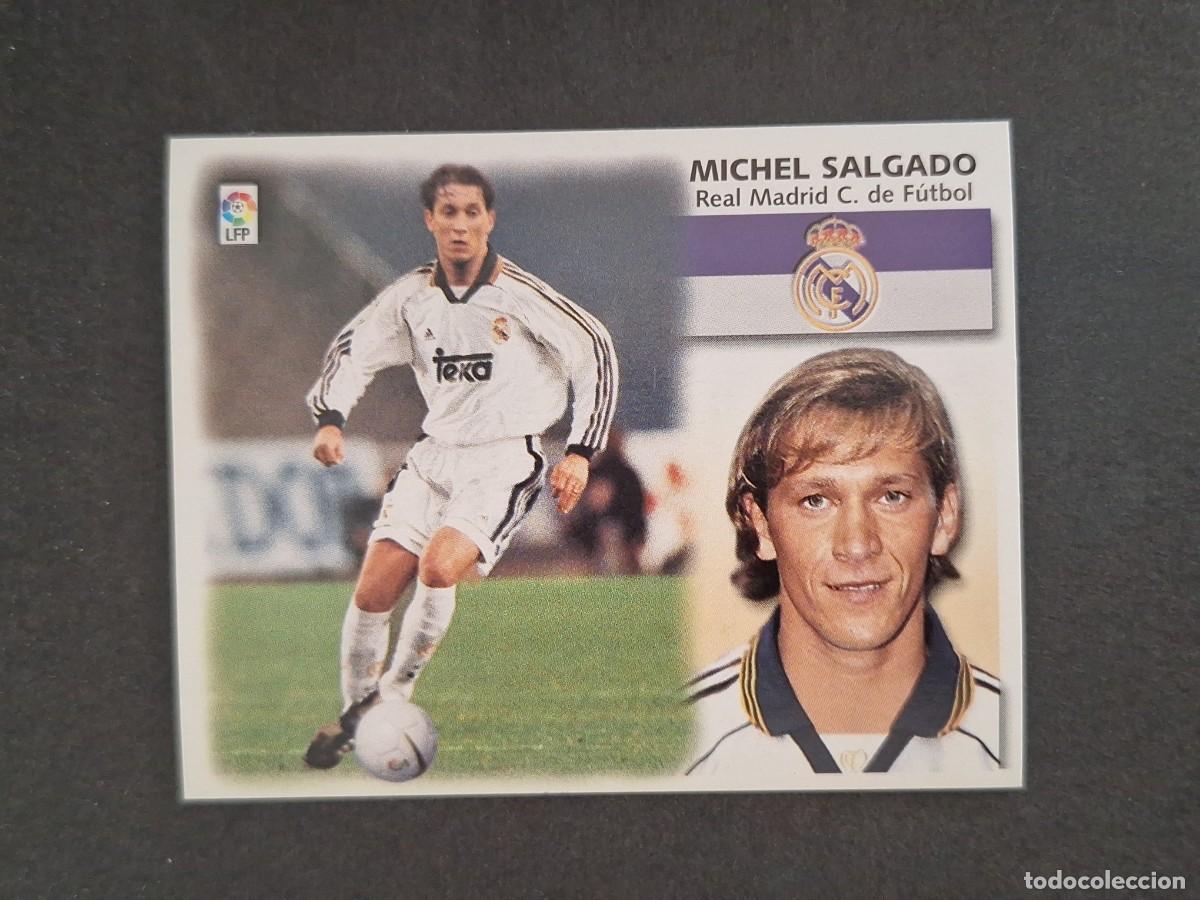 Cromos de f&uacute;tbol: L4 MICHEL SALGADO REAL MADRID LIGA ESTE 1999 2000 99 00 NUNCA PEGADO SIN PEGAR