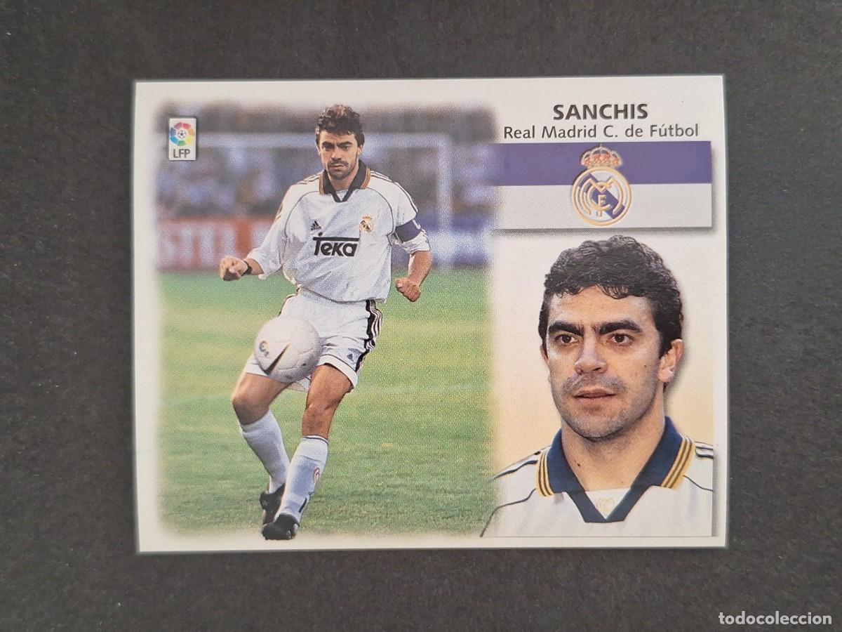 Cromos de f&uacute;tbol: L4 SANCHIS REAL MADRID LIGA ESTE 1999 2000 99 00 NUNCA PEGADO SIN PEGAR