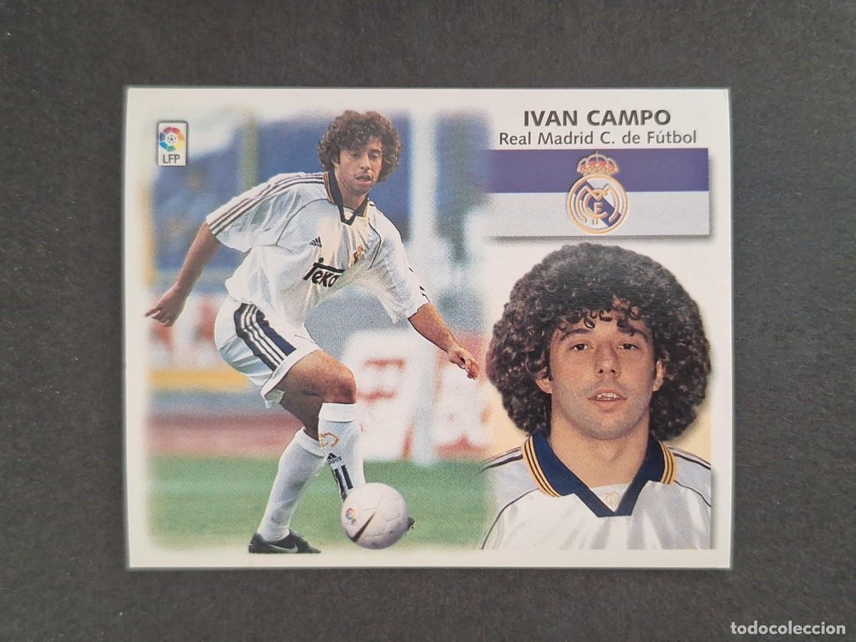 Cromos de f&uacute;tbol: L4 IVAN CAMPO REAL MADRID LIGA ESTE 1999 2000 99 00 NUNCA PEGADO SIN PEGAR