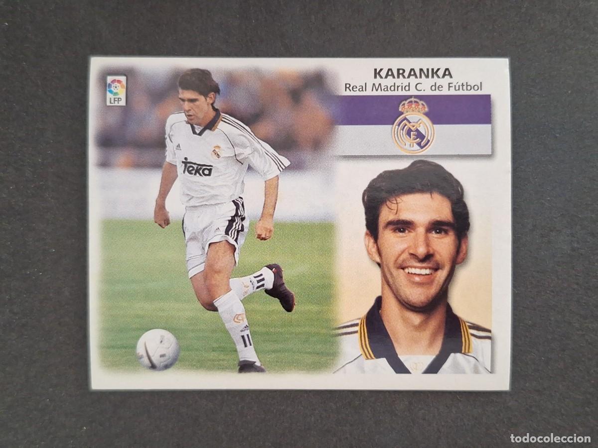 Cromos de f&uacute;tbol: L4 KARANKA REAL MADRID LIGA ESTE 1999 2000 99 00 NUNCA PEGADO SIN PEGAR