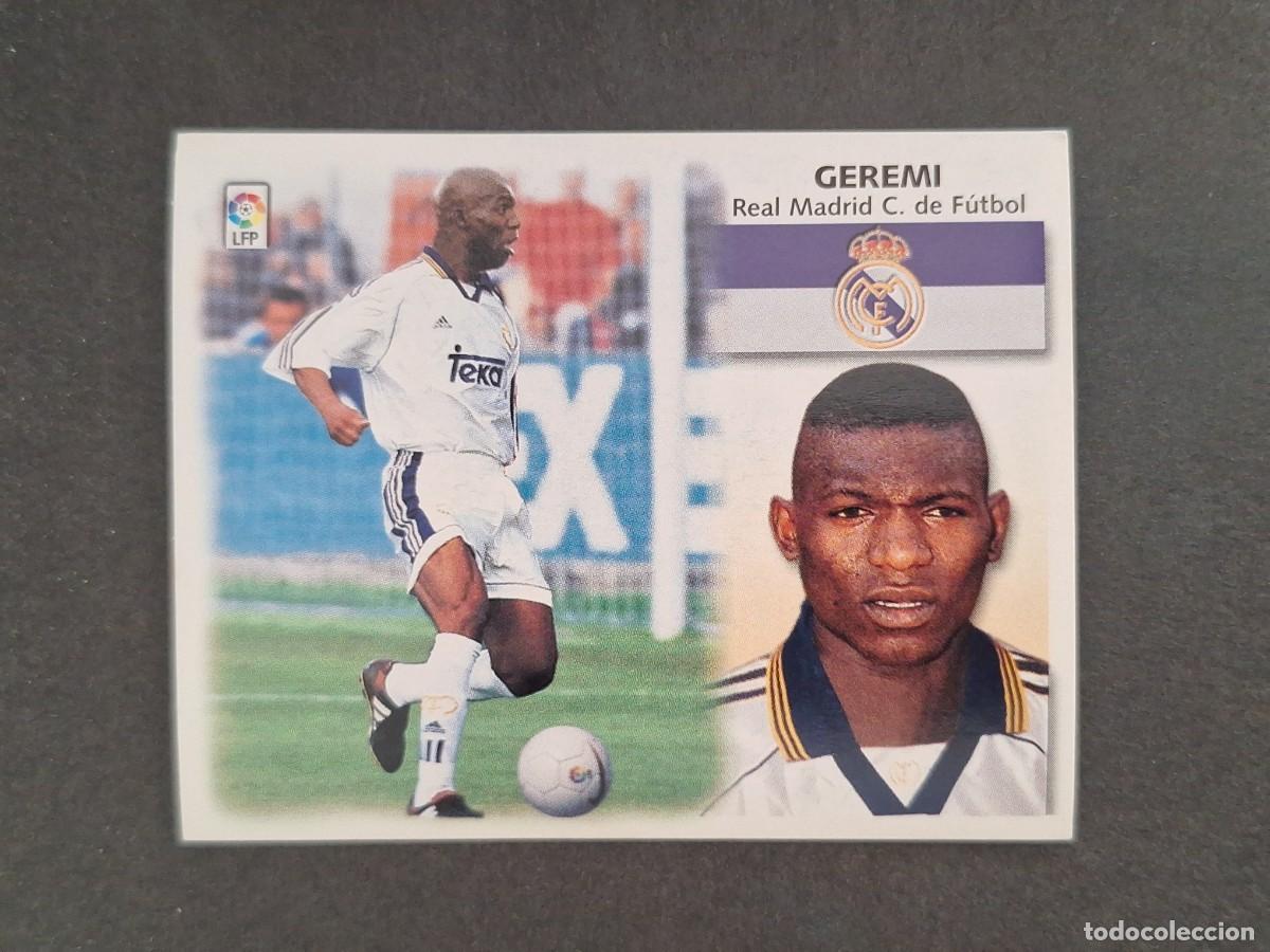 Cromos de f&uacute;tbol: L4 GEREMI REAL MADRID LIGA ESTE 1999 2000 99 00 NUNCA PEGADO SIN PEGAR