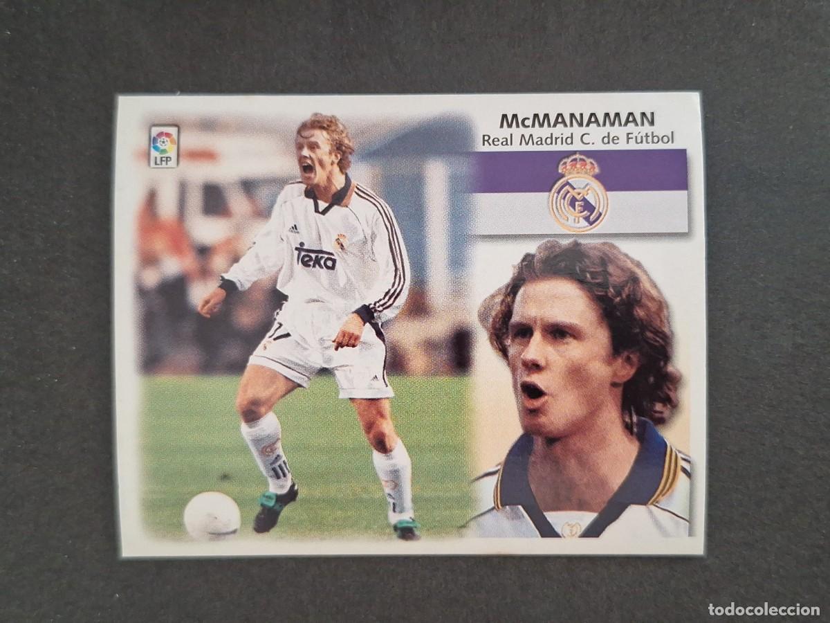 Cromos de f&uacute;tbol: L4 McMANAMAN REAL MADRID LIGA ESTE 1999 2000 99 00 NUNCA PEGADO SIN PEGAR