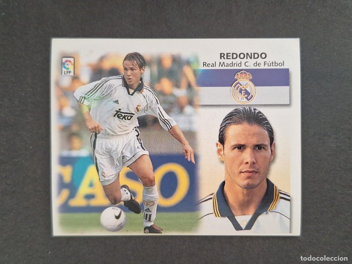 Cromos de f&uacute;tbol: L4 REDONDO REAL MADRID LIGA ESTE 1999 2000 99 00 NUNCA PEGADO SIN PEGAR