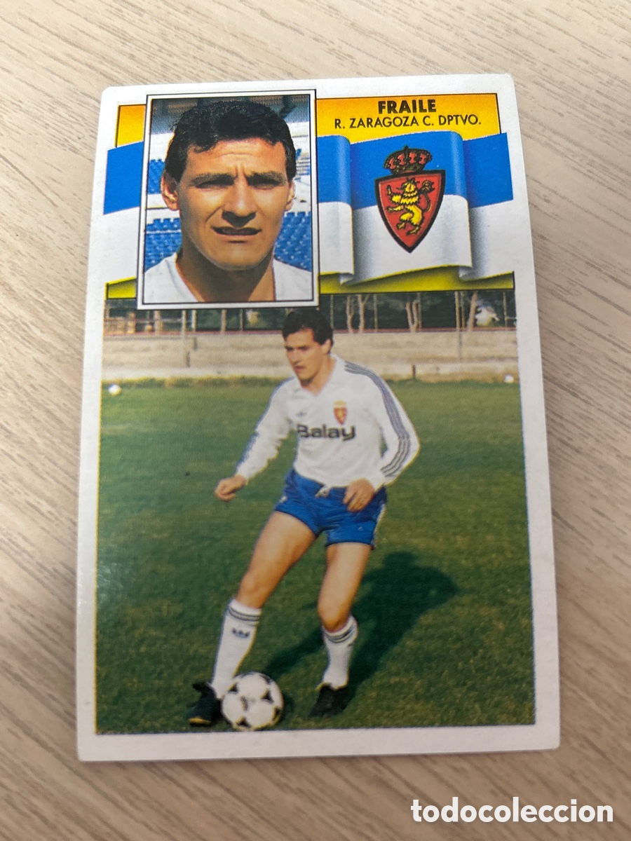 Football Stickers: FRAILE REAL ZARAGOZA LIGA ESTE 1990 1991 90 91 NUNCA PEGADO SIN PEGAR