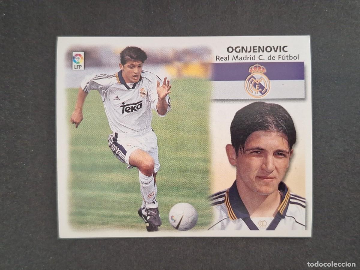 Cromos de f&uacute;tbol: L4 OGNJENOVIC REAL MADRID LIGA ESTE 1999 2000 99 00 NUNCA PEGADO SIN PEGAR
