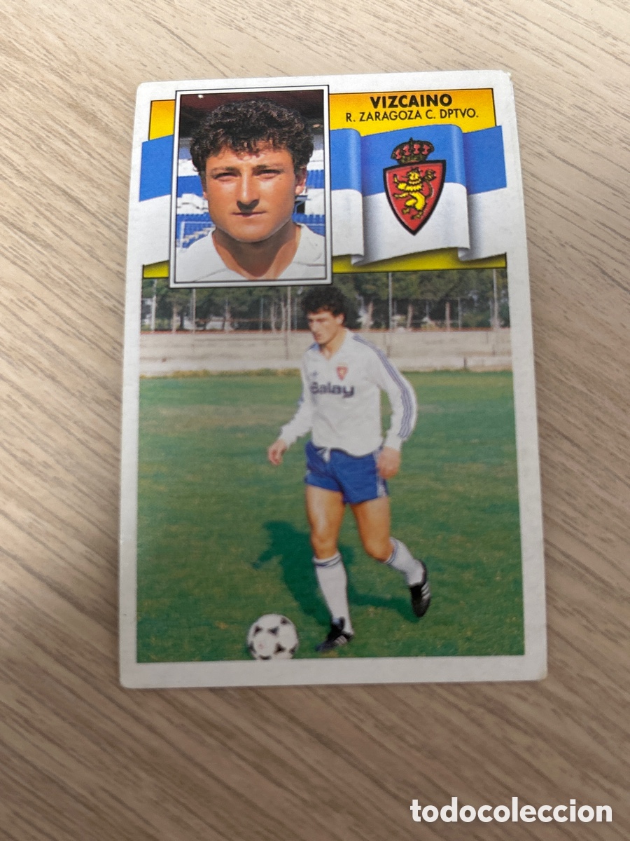Football Stickers: VIZCAINO REAL ZARAGOZA LIGA ESTE 1990 1991 90 91 NUNCA PEGADO SIN PEGAR