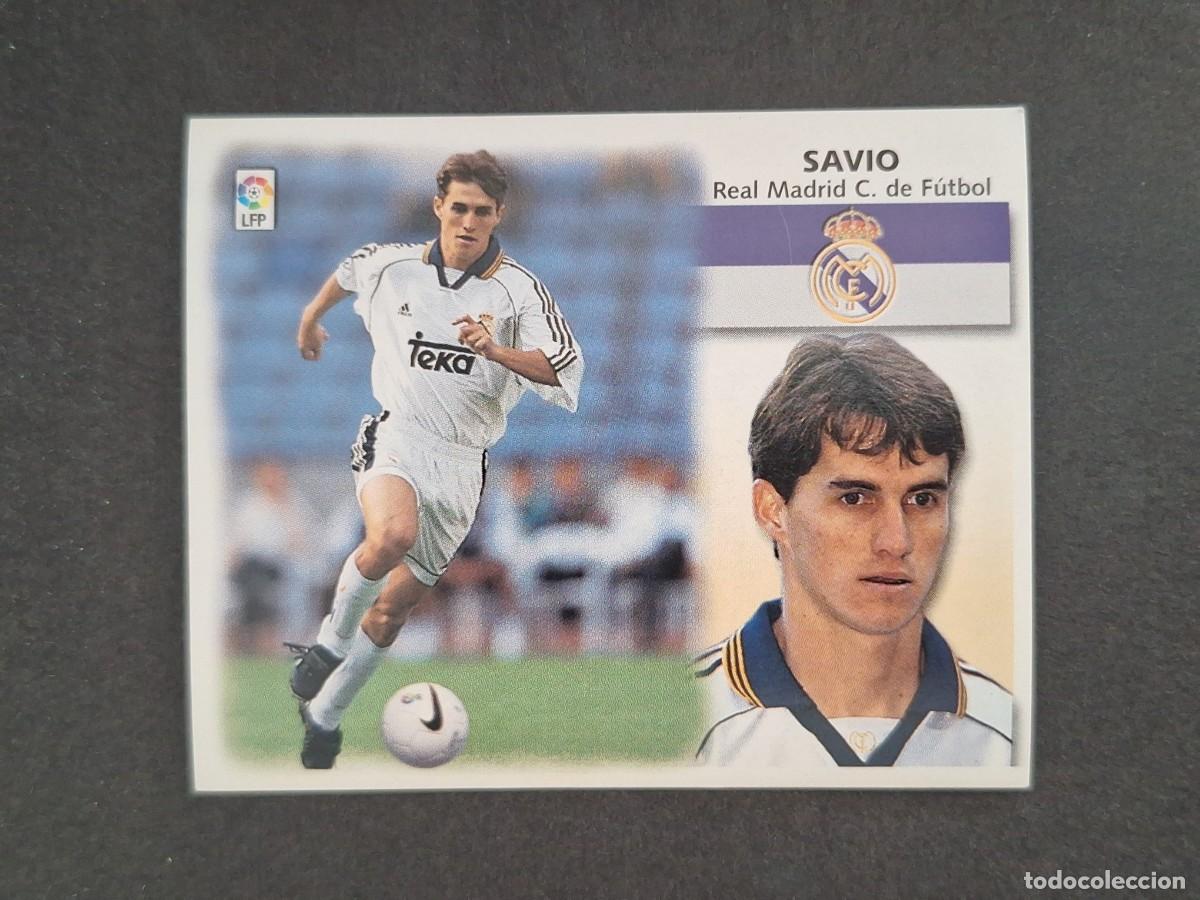 Cromos de f&uacute;tbol: L4 SAVIO REAL MADRID LIGA ESTE 1999 2000 99 00 NUNCA PEGADO SIN PEGAR
