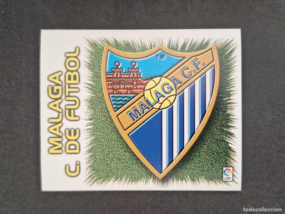 Cromos de f&uacute;tbol: L4 ESCUDO MALAGA C. F. LIGA ESTE 1999 2000 99 00 NUNCA PEGADO SIN PEGAR