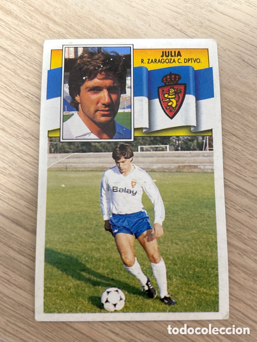 Cromos de f&uacute;tbol: JULIA REAL ZARAGOZA LIGA ESTE 1990 1991 90 91 NUNCA PEGADO SIN PEGAR