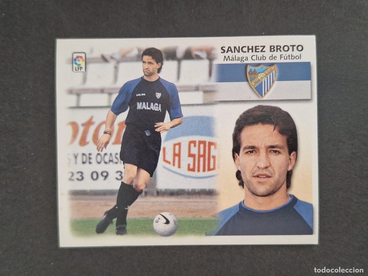 Cromos de f&uacute;tbol: L4 SANCHEZ BROTO MALAGA C. F. LIGA ESTE 1999 2000 99 00 NUNCA PEGADO SIN PEGAR