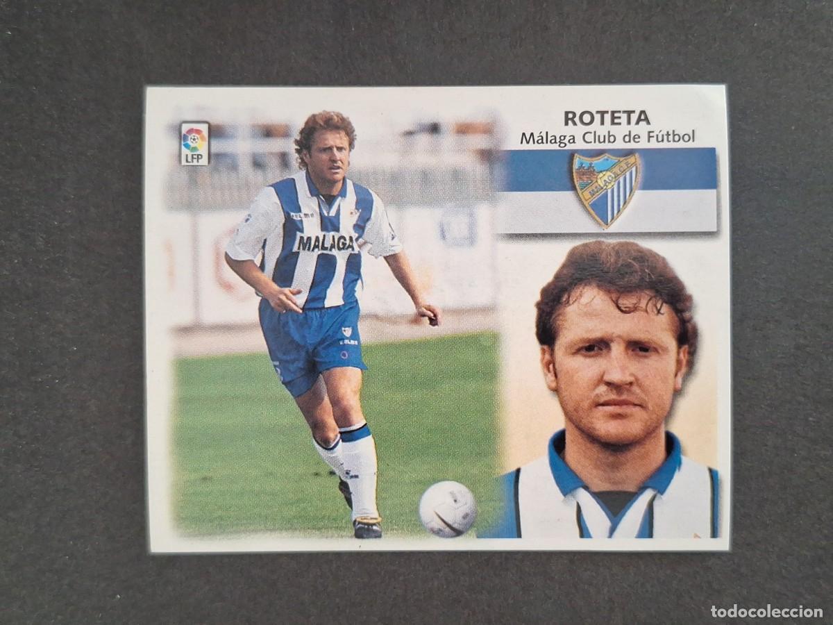 Cromos de f&uacute;tbol: L4 ROTETA MALAGA C. F. LIGA ESTE 1999 2000 99 00 NUNCA PEGADO SIN PEGAR