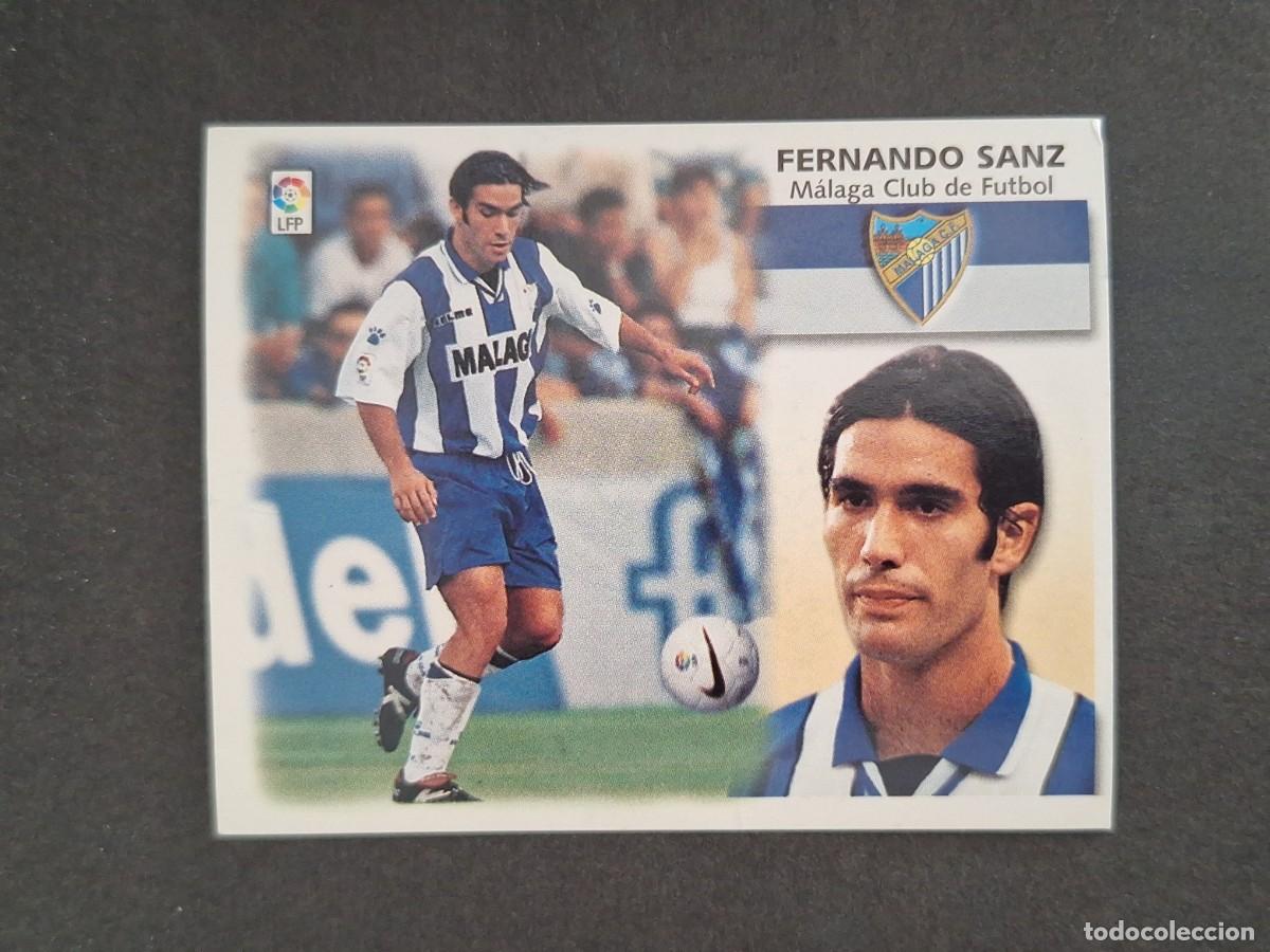 Cromos de f&uacute;tbol: L4 FERNANDO SANZ MALAGA C. F. LIGA ESTE 1999 2000 99 00 NUNCA PEGADO SIN PEGAR
