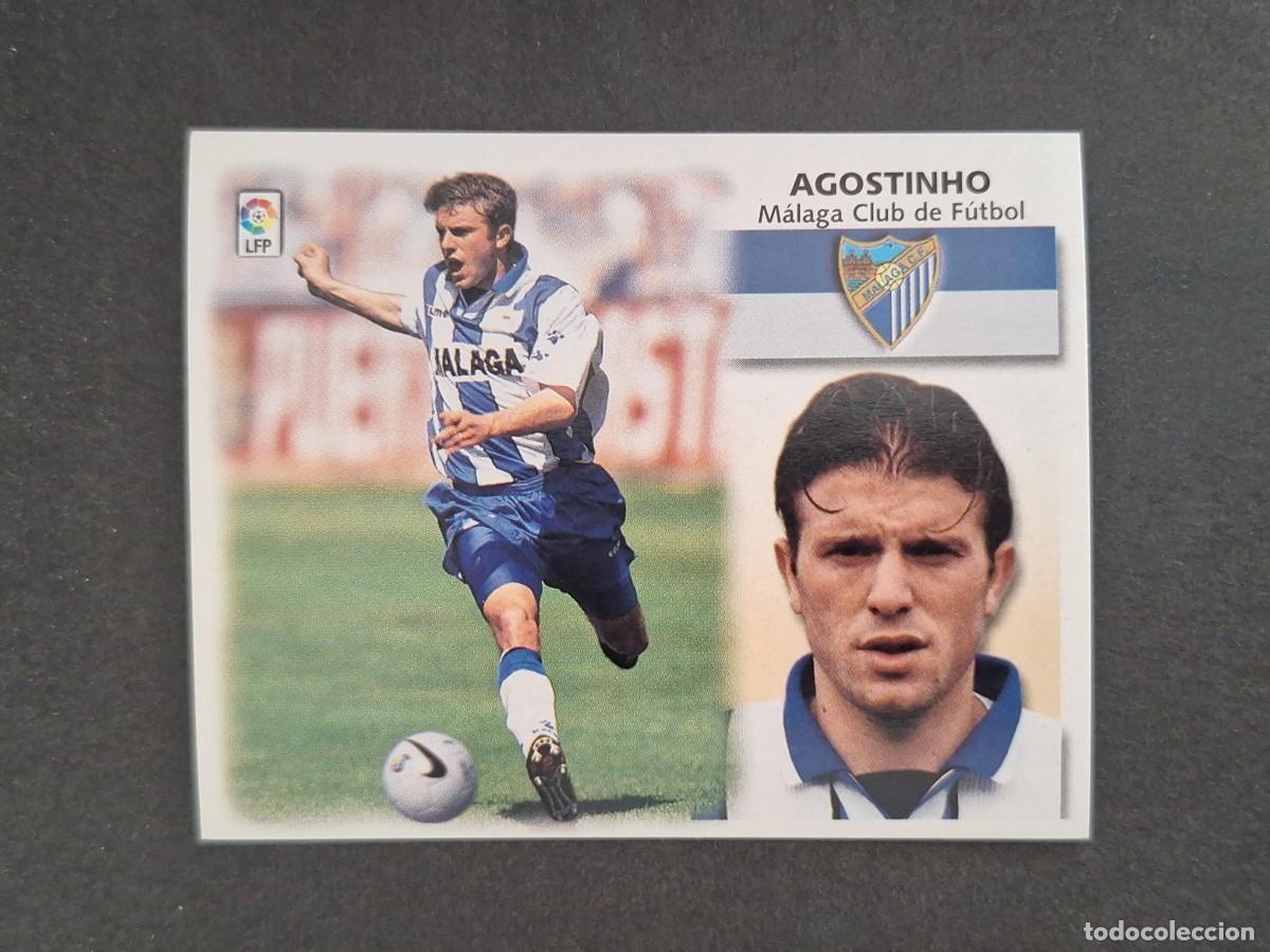 Cartes &agrave; collectionner de Football: L4 AGOSTINHO MALAGA C. F. LIGA ESTE 1999 2000 99 00 NUNCA PEGADO SIN PEGAR