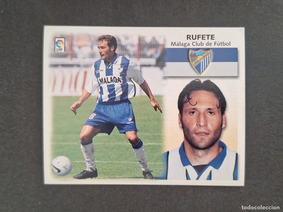Cartes &agrave; collectionner de Football: L4 RUFETE MALAGA C. F. LIGA ESTE 1999 2000 99 00 NUNCA PEGADO SIN PEGAR