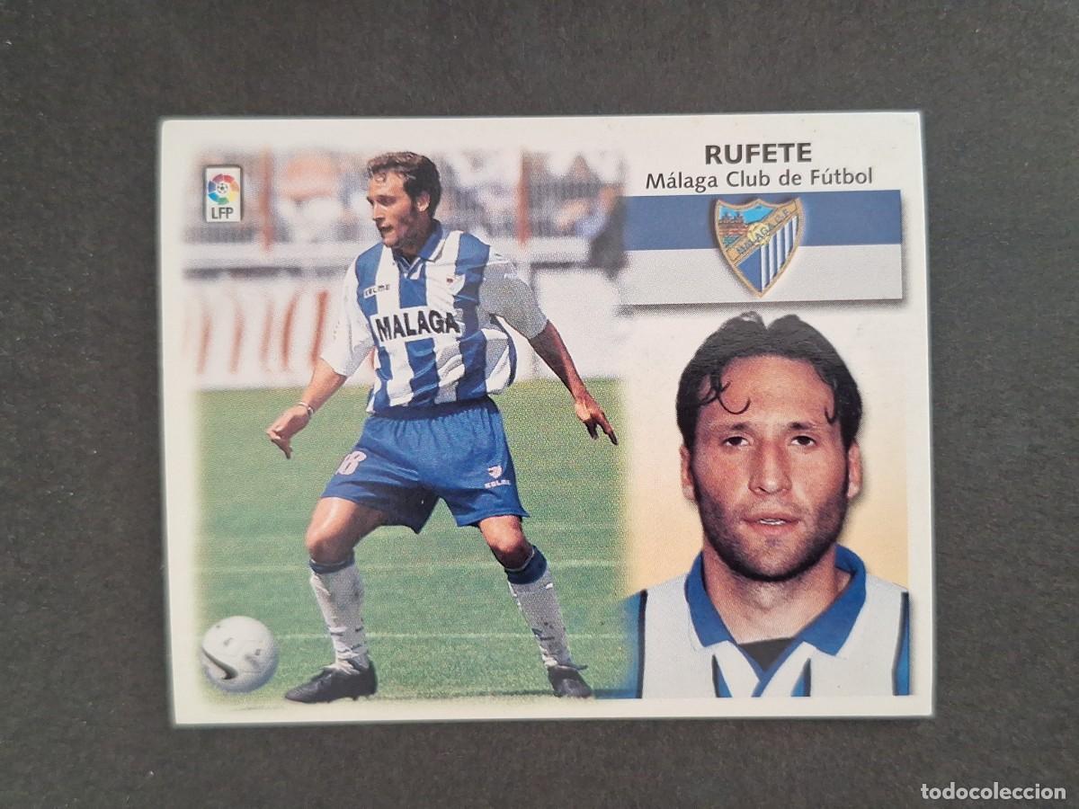 Cartes &agrave; collectionner de Football: L4 RUFETE MALAGA C. F. LIGA ESTE 1999 2000 99 00 NUNCA PEGADO SIN PEGAR