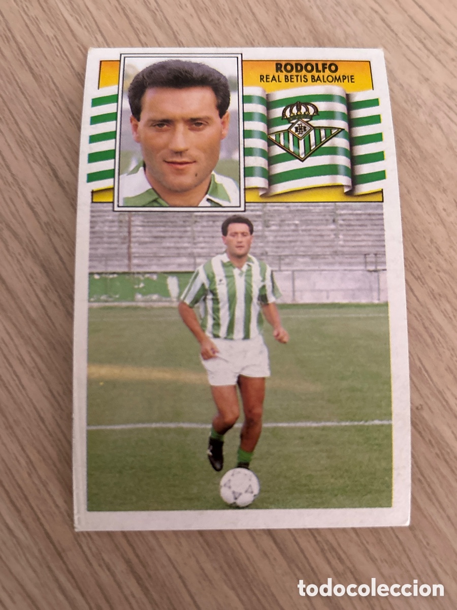 Cromos de f&uacute;tbol: RODOLFO BETIS FICHAJE 18 LIGA ESTE 1990 1991 90 91 NUNCA PEGADO SIN PEGAR