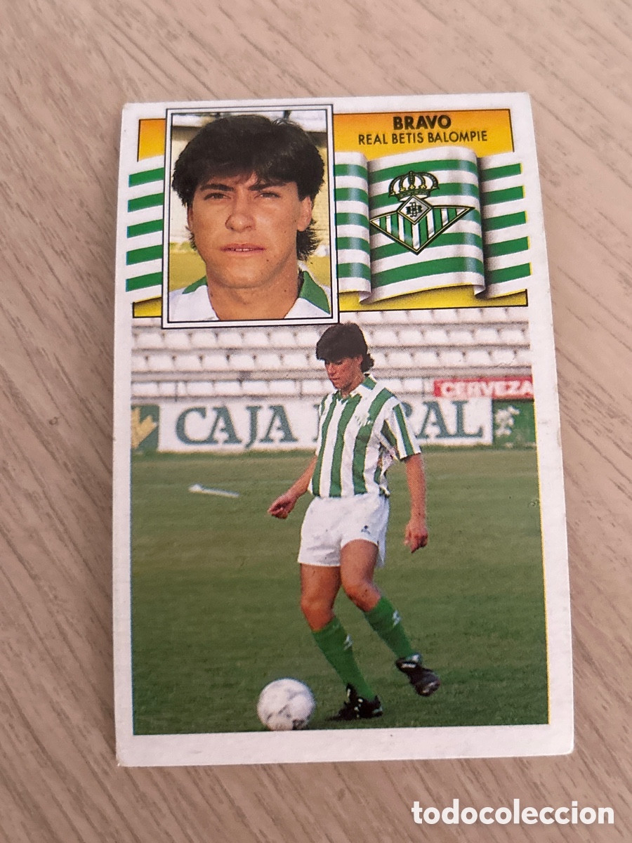 Cromos de f&uacute;tbol: BRAVO FICHAJE 28 BETIS LIGA ESTE 1990 1991 90 91 NUNCA PEGADO SIN PEGAR