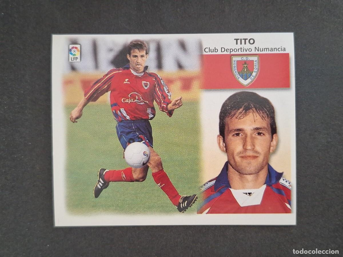 Cromos de f&uacute;tbol: L4 TITO C. D. NUMANCIA LIGA ESTE 1999 2000 99 00 NUNCA PEGADO SIN PEGAR