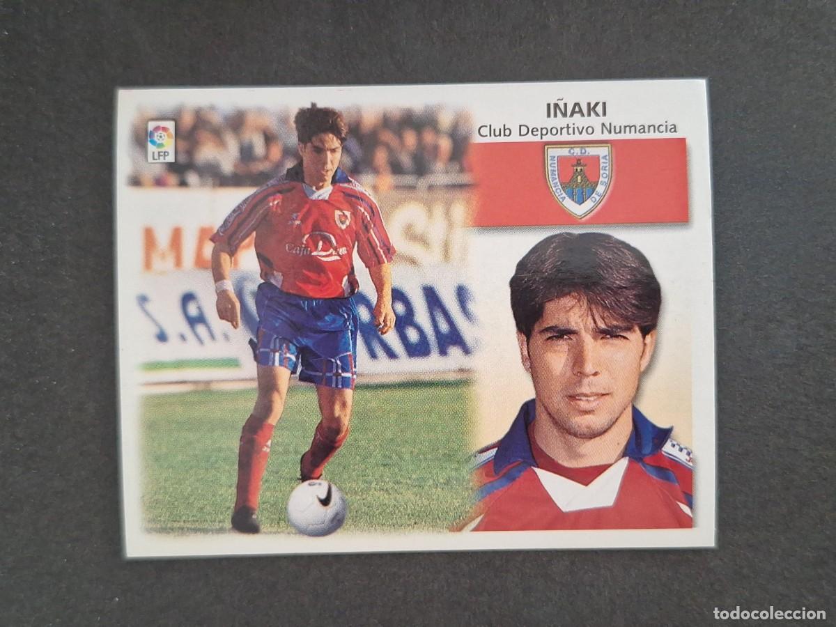 Cromos de f&uacute;tbol: L4 I&Ntilde;AKI C. D. NUMANCIA LIGA ESTE 1999 2000 99 00 NUNCA PEGADO SIN PEGAR