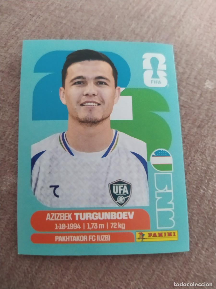 Cromos de f&uacute;tbol: UZB 14 Azizbek TURGUNBOEV Uzbekist&aacute;n Mundial 2026 Panini