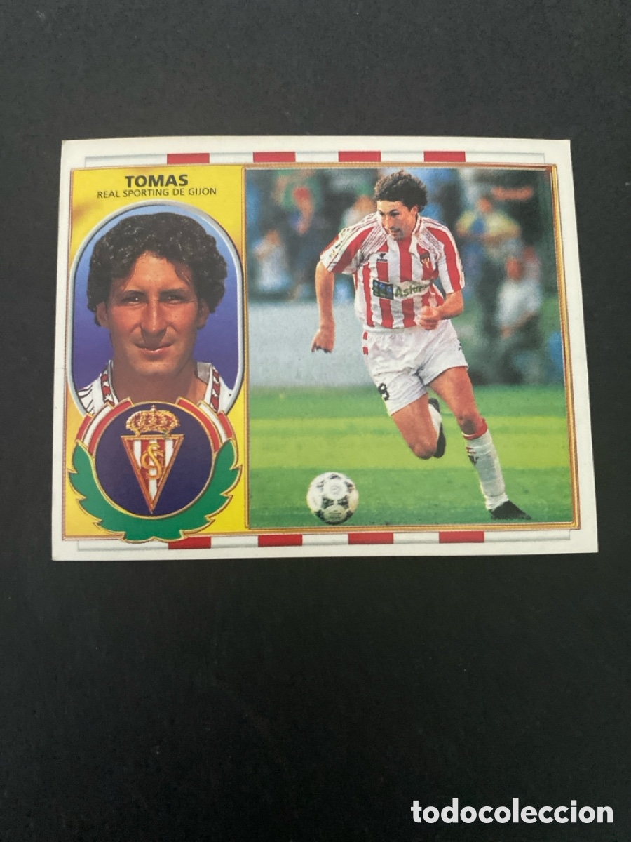 Cromos de f&uacute;tbol: Cromo liga 96/97 Sporting de Gij&oacute;n nunca pegado