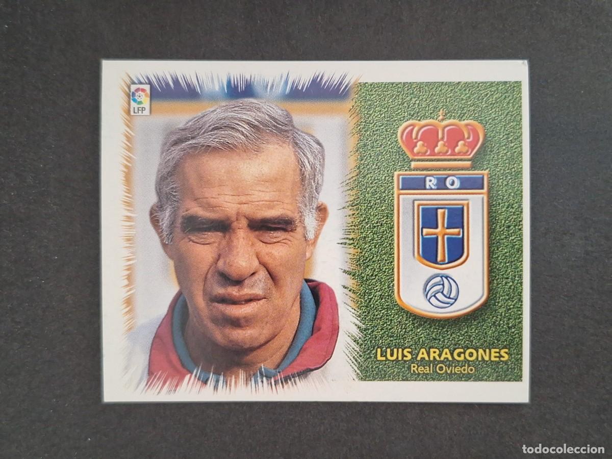 Cromos de f&uacute;tbol: L4 LUIS ARAGONES ENTRENADOR REAL OVIEDO LIGA ESTE 1999 2000 99 00 NUNCA PEGADO SIN PEGAR