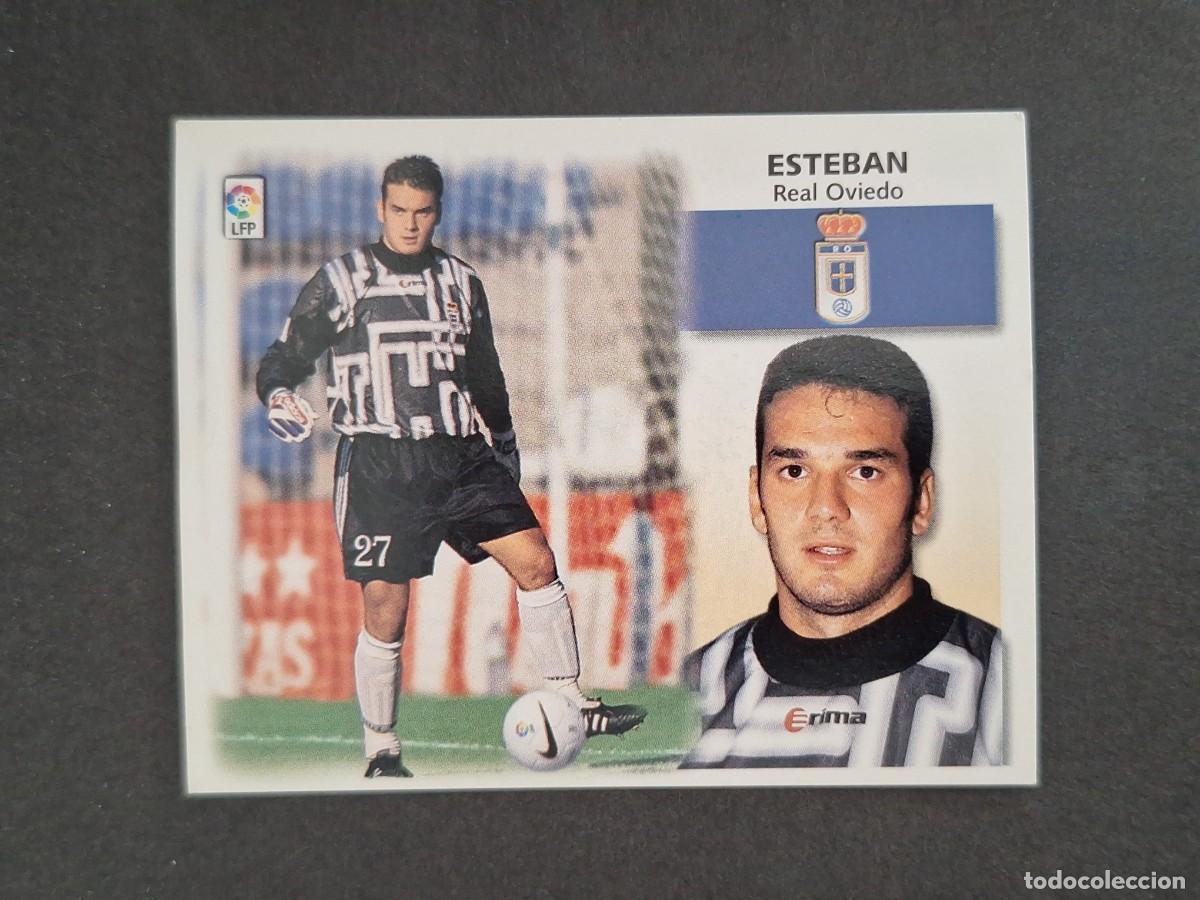 Cromos de f&uacute;tbol: L4 ESTEBAN REAL OVIEDO LIGA ESTE 1999 2000 99 00 NUNCA PEGADO SIN PEGAR