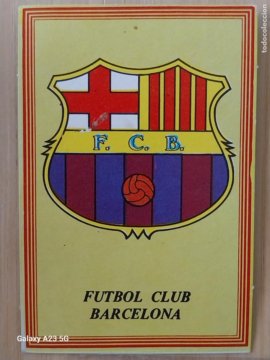 Cromos de f&uacute;tbol: BARCELONA ESCUDO SUPER FUTOBOL ROLLAN 84 CROMO ORIGINAL SIN PEGAR NUNCA