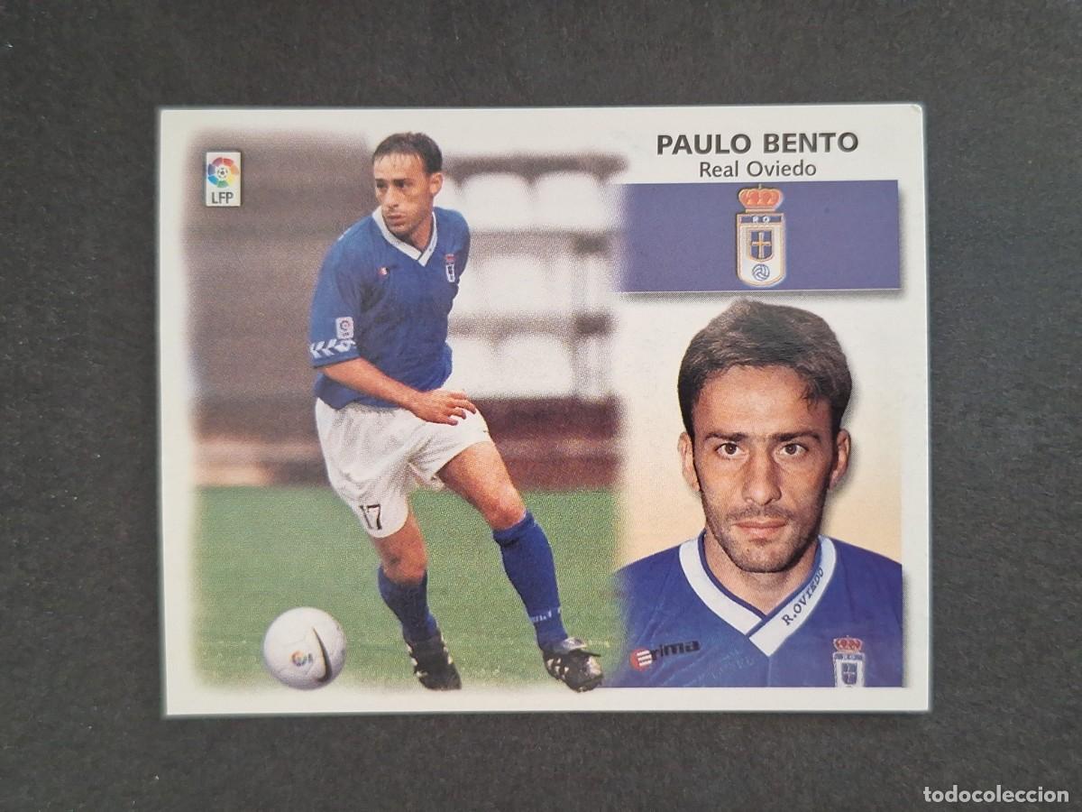 Cromos de f&uacute;tbol: L4 PAULO BENTO REAL OVIEDO LIGA ESTE 1999 2000 99 00 NUNCA PEGADO SIN PEGAR