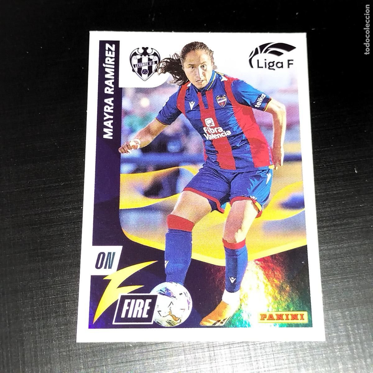 Cromos de f&uacute;tbol: N&ordm; 346 MAYRA RAMIREZ ON FIRE LEVANTE CROMOS LIGA F FEMENINA PANINI 2023 2024 23 24
