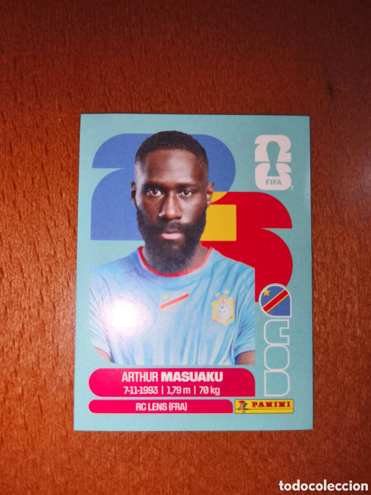 Cromos de f&uacute;tbol: COD5 Arthur Masuaku COD 5 Fifa World Cup 2026 Congo